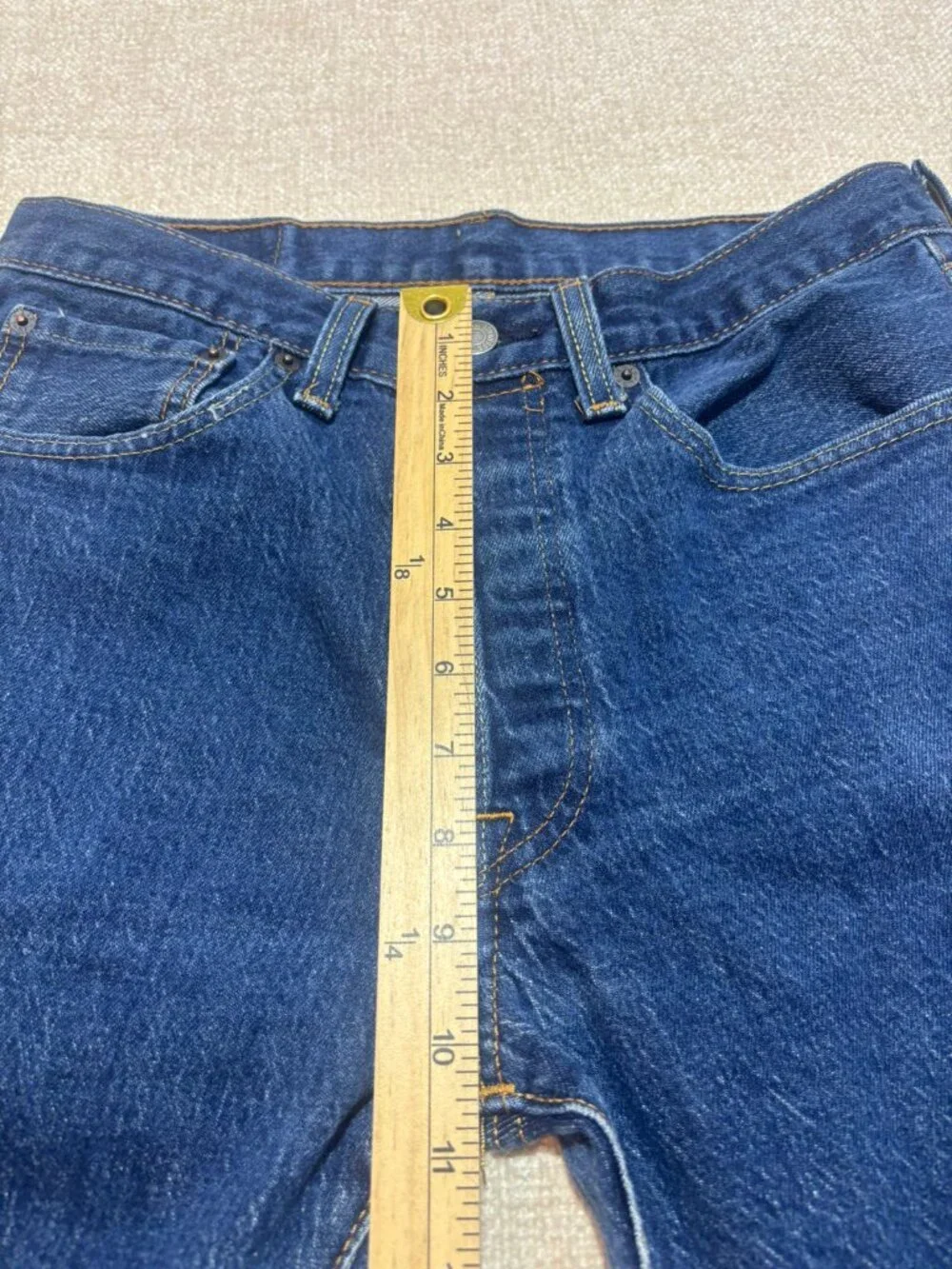 Levi's 501 Original Fit Button Fly Dark Wash Jeans W32 L30